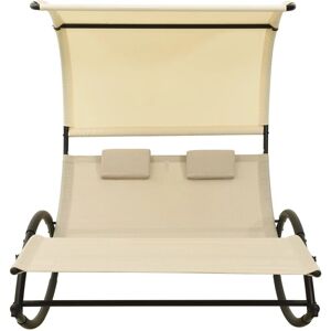 vidaXL Outdoor Chair Lounge Cream - Outdoor Chair and Sun Lounger vidaXL Outdoor Chair Lounge Cream - Outdoor Chair and Sun Lounger
