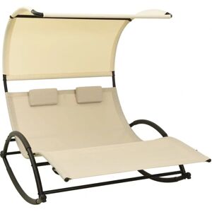 vidaXL Outdoor Chair Lounge Cream - Gartenstuhl und Sonnenliege vidaXL Outdoor Chair Lounge Cream - Gartenstuhl und Sonnenliege