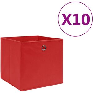 vidaXL Storage Boxes Non-woven Fabric Red Organiser Cube Basket Container - Storage Boxes vidaXL Storage Boxes Non-woven Fabric Red Organiser Cube Basket Container - Storage Boxes
