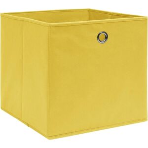 vidaXL Yellow Storage Boxes 4 pcs - Storage Boxes vidaXL Yellow Storage Boxes 4 pcs - Storage Boxes