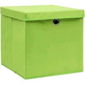 vidaXL Storage Boxes 4 pcs Green - Storage Boxes vidaXL Storage Boxes 4 pcs Green - Storage Boxes