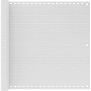 vidaXL White Balcony Screen 90x500 cm UV Proof HDPE Sun Shelter vidaXL White Balcony Screen 90x500 cm UV Proof HDPE Sun Shelter