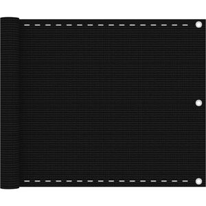 vidaXL Schwarze 75x500 cm Balkon Sichtschutz HDPE - Balkon Sichtschutz vidaXL Schwarze 75x500 cm Balkon Sichtschutz HDPE - Balkon Sichtschutz
