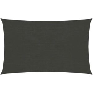 vidaXL Sunshade Sail 160 g/m² Anthracite 2x4.5 m HDPE Garden Canopy Awning vidaXL Sunshade Sail 160 g/m² Anthracite 2x4.5 m HDPE Garden Canopy Awning
