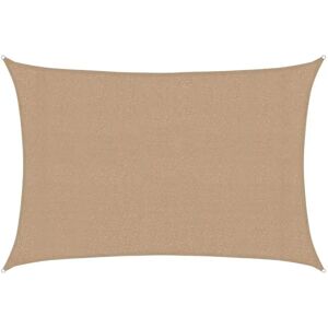 vidaXL Taupe HDPE Rektangulært Solsejl - Solsejl vidaXL Taupe HDPE Rektangulært Solsejl - Solsejl