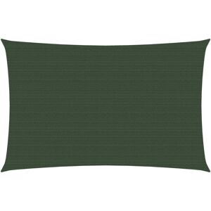 vidaXL Sunshade Sail 160 g/m² Dark Green 2x4.5 m HDPE Outdoor Garden Sunscreen vidaXL Sunshade Sail 160 g/m² Dark Green 2x4.5 m HDPE Outdoor Garden Sunscreen