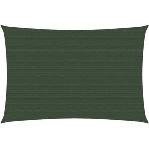 vidaXL Sunshade Sail 3.5x4.5 m Dark Green UV Protect Shade Canopy vidaXL Sunshade Sail 3.5x4.5 m Dark Green UV Protect Shade Canopy