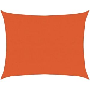 vidaXL Sun Sail Orange 6x7m UV Protective HDPE Rectangle vidaXL Sun Sail Orange 6x7m UV Protective HDPE Rectangle