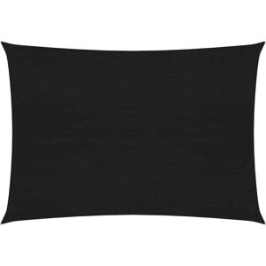 vidaXL Sunshade Sail 160 g/m² Black 2.5x3.5 m HDPE Garden Sunscreen Canopy vidaXL Sunshade Sail 160 g/m² Black 2.5x3.5 m HDPE Garden Sunscreen Canopy