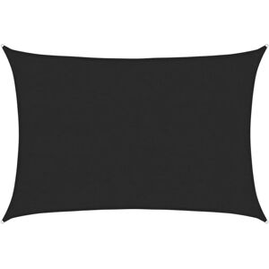 vidaXL Sunshade Sail 160 g/m² Black 2.5x4 m HDPE Sunshade Canopy vidaXL Sunshade Sail 160 g/m² Black 2.5x4 m HDPE Sunshade Canopy