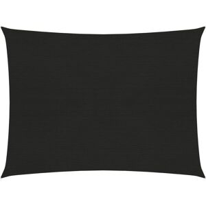 vidaXL Sunshade Sail 160 g/m² Black 3x4 m HDPE Outdoor Patio Sunscreen Canopy vidaXL Sunshade Sail 160 g/m² Black 3x4 m HDPE Outdoor Patio Sunscreen Canopy