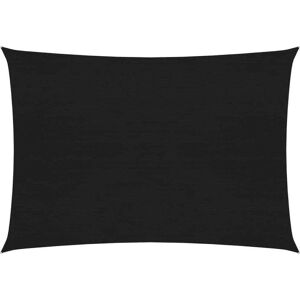 vidaXL Black 3x4.5 m Sunshade Sail - Shade sail UV protection vidaXL Black 3x4.5 m Sunshade Sail - Shade sail UV protection