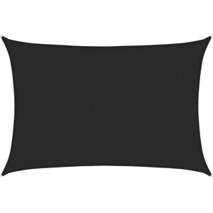 vidaXL Black 3x5 m HDPE Sunshade Sail vidaXL Black 3x5 m HDPE Sunshade Sail