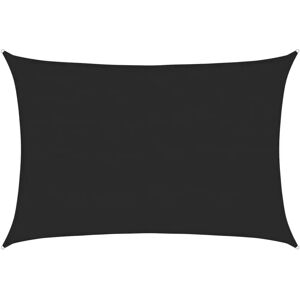 vidaXL Sunshade Sail Black 160 g/m² 5x7 m HDPE - Sunshade Sail vidaXL Sunshade Sail Black 160 g/m² 5x7 m HDPE - Sunshade Sail