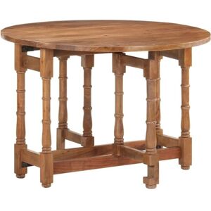 vidaXL Solid Mango Wood Round Dining Table - Dining Table vidaXL Solid Mango Wood Round Dining Table - Dining Table