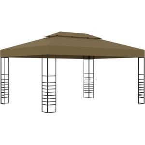 vidaXL Gazebo 3x4 m Taupe - Outdoor Shelter vidaXL Gazebo 3x4 m Taupe - Outdoor Shelter