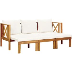 Panca da Giardino Maisonchic 3 Posti - Legno & Cuscini - 179cm Panca da Giardino Maisonchic 3 Posti - Legno & Cuscini - 179cm