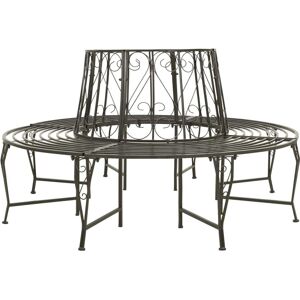 vidaXL Garden Tree Bench 160 cm Steel Outdoor Patio Decor Seating Lounge Seat - Garden Tree Bench vidaXL Garden Tree Bench 160 cm Steel Outdoor Patio Decor Seating Lounge Seat - Garden Tree Bench