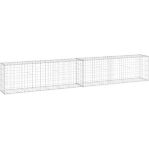 vidaXL Gabion Wall with Covers Galvanised Steel 300x30x50 cm - Outdoor Cage vidaXL Gabion Wall with Covers Galvanised Steel 300x30x50 cm - Outdoor Cage