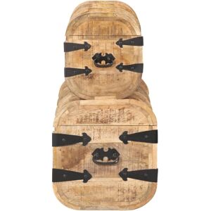 vidaXL Solid Mango Wood Storage Chests - 2 pcs - Storage Chest vidaXL Solid Mango Wood Storage Chests - 2 pcs - Storage Chest