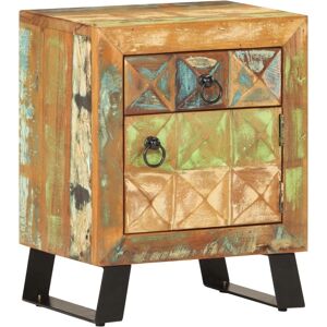 vidaXL Bedside Cabinet Solid Reclaimed Wood Nightstand Coffee Table Bedroom vidaXL Bedside Cabinet Solid Reclaimed Wood Nightstand Coffee Table Bedroom
