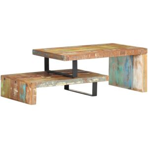 vidaXL 320393 Coffee Table Set - Reclaimed Wood, Solid, 2 Piece vidaXL 320393 Coffee Table Set - Reclaimed Wood, Solid, 2 Piece