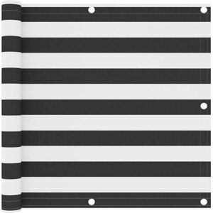 vidaXL Balcony Privacy Screen Anthracite White 90x400 cm Oxford Fabric Sunshade vidaXL Balcony Privacy Screen Anthracite White 90x400 cm Oxford Fabric Sunshade