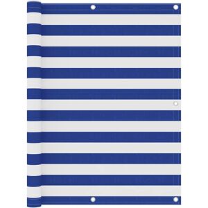 vidaXL Balcony Screen White Blue 120x400 cm Oxford Fabric - Balcony Screen vidaXL Balcony Screen White Blue 120x400 cm Oxford Fabric - Balcony Screen