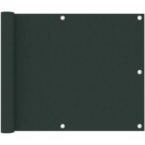 vidaXL Balcony Privacy Screen Dark Green - 75 x 300 cm Oxford Fabric vidaXL Balcony Privacy Screen Dark Green - 75 x 300 cm Oxford Fabric