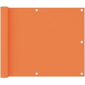 vidaXL Balkon Scherm Oranje 75x500 cm Oxford Stof - Balkon Scherm vidaXL Balkon Scherm Oranje 75x500 cm Oxford Stof - Balkon Scherm