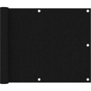 vidaXL Balcony Screen Black Oxford Fabric Outdoor Privacy Sunshade - Balcony Screen vidaXL Balcony Screen Black Oxford Fabric Outdoor Privacy Sunshade - Balcony Screen