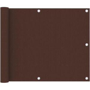 vidaXL Balcony Screen Brown 75x500 cm Oxford Fabric Garden Privacy Sunshade - Balcony Screen vidaXL Balcony Screen Brown 75x500 cm Oxford Fabric Garden Privacy Sunshade - Balcony Screen