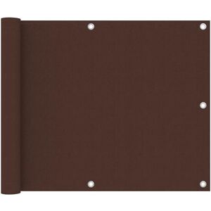 vidaXL Balcony Screen Brown 75x600 cm Oxford Fabric - Balcony Screen vidaXL Balcony Screen Brown 75x600 cm Oxford Fabric - Balcony Screen