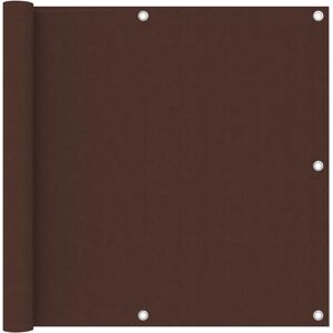 vidaXL Balcony Privacy Screen Brown 90x500 cm Oxford Fabric vidaXL Balcony Privacy Screen Brown 90x500 cm Oxford Fabric