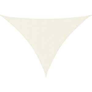 vidaXL Sunshade Sail Oxford Fabric Triangular 3.5x3.5x4.9 m Cream - Sunshade Sail vidaXL Sunshade Sail Oxford Fabric Triangular 3.5x3.5x4.9 m Cream - Sunshade Sail