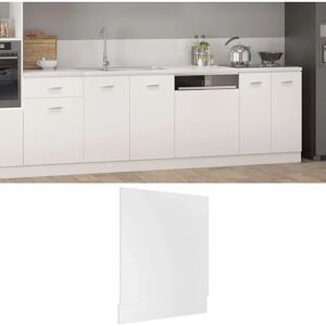 vidaXL Front Dishwasher Panel White Engineered Wood - Dishwasher Panel vidaXL Front Dishwasher Panel White Engineered Wood - Dishwasher Panel