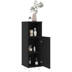 vidaXL Black Bathroom Cabinet - Engineered Wood Under Basin Storage vidaXL Black Bathroom Cabinet - Engineered Wood Under Basin Storage