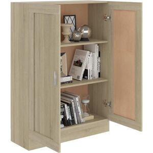 vidaXL Book Cabinet Sonoma Oak - 3 Compartments - Book Type vidaXL Book Cabinet Sonoma Oak - 3 Compartments - Book Type