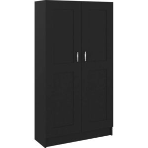 vidaXL Book Cabinet Black Engineered Wood 82.5x30.5x150 cm - Book Cabinet vidaXL Book Cabinet Black Engineered Wood 82.5x30.5x150 cm - Book Cabinet