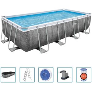 Piscina Rettangolare Power Steel di Bestway 549x274x122 cm - Piscina Piscina Rettangolare Power Steel di Bestway 549x274x122 cm - Piscina