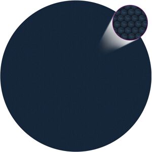 vidaXL Floating PE Solar Pool Film 210 cm Black and Blue - Pool Cover vidaXL Floating PE Solar Pool Film 210 cm Black and Blue - Pool Cover