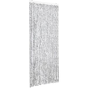 vidaXL Insect Curtain Light and Dark Grey 90x220 cm Chenille - Insect Curtain vidaXL Insect Curtain Light and Dark Grey 90x220 cm Chenille - Insect Curtain