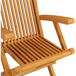 vidaXL Outdoor Chair Set - 3 Teak Garden Chairs vidaXL Outdoor Chair Set - 3 Teak Garden Chairs