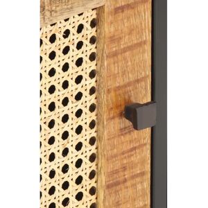 vidaXL Mango Wood TV Cabinet - Rustic 90x30x40cm vidaXL Mango Wood TV Cabinet - Rustic 90x30x40cm