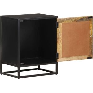 vidaXL Mango Wood Bedside Cabinet - Nightstand & Side Table - Brown vidaXL Mango Wood Bedside Cabinet - Nightstand & Side Table - Brown