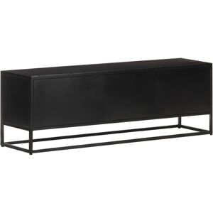 vidaXL 120x30x40 cm Mango Wood TV Cabinet - Industrial Style vidaXL 120x30x40 cm Mango Wood TV Cabinet - Industrial Style