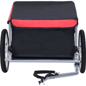 vidaXL Remorque de Vélo Cargo Vélo Enfant Noir et Rouge - Remorque de Vélo vidaXL Remorque de Vélo Cargo Vélo Enfant Noir et Rouge - Remorque de Vélo