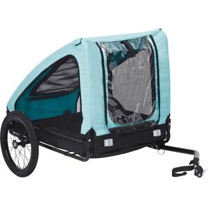 vidaXL Pet Bike Trailer Dog Carrier Stroller Bicycle Trailer Blue and Black vidaXL Pet Bike Trailer Dog Carrier Stroller Bicycle Trailer Blue and Black