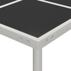vidaXL Garden Dining Table 170x170x74.5 cm Glass and Steel vidaXL Garden Dining Table 170x170x74.5 cm Glass and Steel
