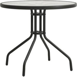 vidaXL - Bistro Table - Steel, 80cm, Anthracite - Outdoor Furniture vidaXL - Bistro Table - Steel, 80cm, Anthracite - Outdoor Furniture